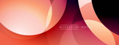 Soyut arkaplan özellikleri üst üste biniyor. Sıcak renkler baskın gelir, dinamik görsel efekt yaratır. Modern tasarım elemanları.