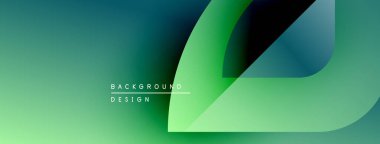 Soyut eğim arkaplanı. Pürüzsüz akış şekilleri modern tasarım yaratır. Teal, yeşil renkler kompozisyona hakim. Mevcut en küçük metin.