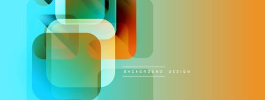 Soyut geometrik şekiller çakışıyor. Canlı renkler harmanlanır, modern tasarım yaratır. En küçük metin arkaplan ögesini gösterir.