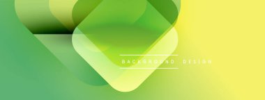 Soyut gradyanlar harmanlanır ve dinamik şekiller yaratır. Sarı, yeşil renkler kompozisyona hakim. Minimalist metin arkaplan tasarımı okur.