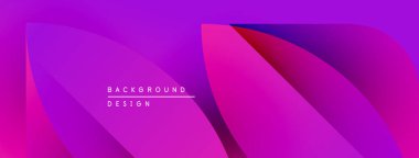 Soyut eğim arkaplanı. Sıvı şekiller mor, pembe renkleri harmanlıyor. Dijital projeler için modern tasarım öğesi. Minimalist estetik.