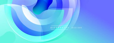 Soyut akış şekilleri, mavi renkler, eğim etkileri. Arka planlar için modern tasarım unsuru, dijital sanat yaratımı. Düz eğriler dinamik görsel oluşturur.