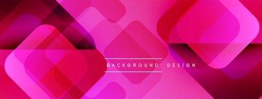 Soyut pembe arka plan. Geometrik şekiller, dinamik görsel efekt oluşturur. Sancaklar ve sunumlar için modern tasarım uygun.