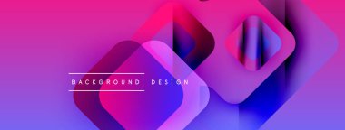 Soyut enerjik tasarım. Üst üste binen şekiller dinamik değişim etkisi yaratır. Dijital projeler için modern, renkli arkaplan.