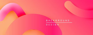 Soyut pembe, turuncu gradyanlar akışkan şekiller oluşturur. Minimalist metin arka plan tasarımı okur. Modern, canlı görsel kompozisyon.