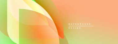 Soyut gradyanlar harmanlanarak, dinamik görsel akış yaratır. Yumuşak şekiller üst üste binerek modern arkaplan tasarımı oluşturur. Sıcak, serin tonlar bir arada.