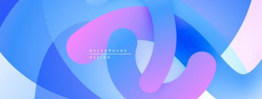 Soyut sıvı şekiller, mavi, pembe renkler karışımı. Modern tasarım, gradyan etki dinamik görsel deneyim yaratır. Minimalist estetik.