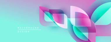 Soyut akışkan şekiller, canlı renkler, turkuaz arka plan. Modern tasarım elementleri dinamik görsel etki yaratır.