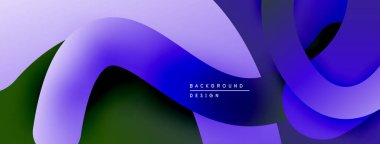 Soyut akışkan şekiller, değişken renkler. Modern tasarım, pürüzsüz kıvrımlar dinamik görsel efekt yaratır. Arkaplan ögesi.