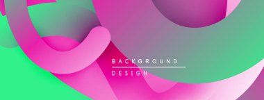 Soyut sıvı şekilleri örtüşür, canlı gradyanlar yaratır. Pembe, deniz mavisi, yeşil renkler kusursuz bir şekilde harmanlanır. Arka planlar için modern tasarım ögesi.