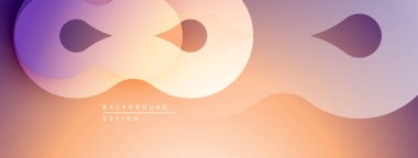 Soyut akışkan şekiller, yumuşak eğimler. Sıcak renkler baskın, modern arkaplan tasarımı yaratıyor. Minimalist estetik, pürüzsüz geçişler.