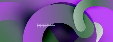 Soyut sıvı şekilleri, mor yeşil gradyanlar. Modern tasarım, pürüzsüz kıvrımlar dinamik bileşim yaratır. Minimalist arkaplan dokusu.
