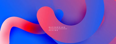 Soyut sıvı şekiller, canlı renklerin karışımı. Modern tasarım, pürüzsüz eğimler dinamik kompozisyon yaratır. Arkaplanda metin ögeleri.