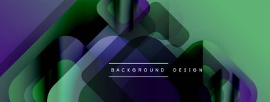 Soyut gradyanlar çakışıyor, dinamik görsel etki yaratıyor. Modern tasarım canlı yeşil, mor renkler içerir. Metin arkaplan tasarımı okur.