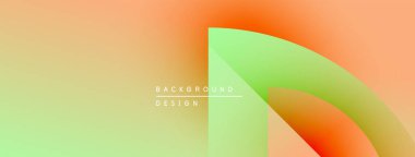 Soyut gradyanlar karışıyor, yumuşak renk geçişleri yaratıyor. Minimalist metin katmanlı şekiller üzerinde arkaplan tasarımı okur. Modern estetik.