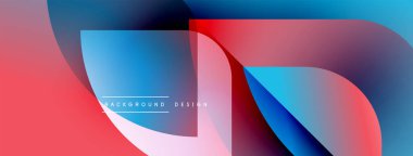 Soyut sıvı şekilleri örtüşür ve canlı renk değişimleri yaratır. Kırmızı, mavi renkler dizaynın baskın rengidir. Hareketi ve enerjiyi işaret eder. Modern estetik.