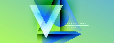 Soyut geometrik şekiller, canlı yeşil mavi gradyan. Modern tasarım elementleri dinamik görsel etki yaratır. Metin arkaplan tasarımı okur.