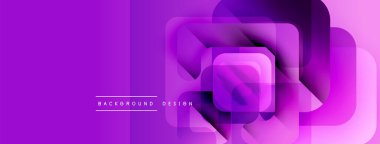 Soyut mor katmanlar dinamik bileşim yaratır. Geometrik şekiller üst üste binerek modern görsel efekt oluşturur. Gradyan renkler derinlik ekle.