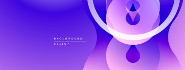 Soyut mor arkaplan. Pürüzsüz gradyanlar akışkan şekiller, modern tasarım elementleri yaratır. Minimalist estetik, canlı renk şeması.