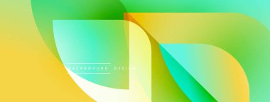 Soyut, enerjik bir arkaplan. Akan şekiller, sarı, yeşil renkler dinamik görsel efekt yaratır. Modern tasarım ögesi.