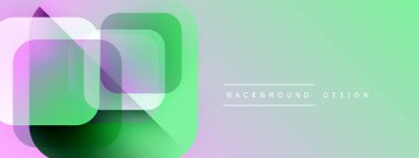 Soyut geometrik şekiller çakışıyor. Renkler modern görsel efekt yaratır. Özgeçmiş ve sunumlar için uygun minimalist tasarım.