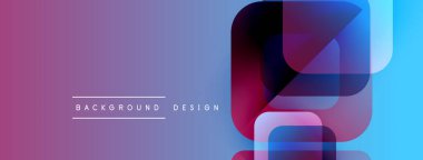 Soyut geometrik şekiller mor, mavi renkleri harmanlarlar. Arka planlar ve sunumlar için modern tasarım ögesi uygun. Minimalist stil.