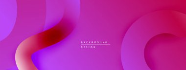 Soyut sıvı şekiller, canlı pembeler, mor harmanlanmış. Modern arkaplan tasarımı, pürüzsüz gradyanlar dinamik görsel efekt yaratır.