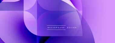 Soyut mor gradyanlar akıcı şekiller oluşturur. Metin arkaplan tasarımı ile modern tasarım. Düz geçişler dinamik görsel efekt yaratır.