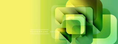 Soyut geometrik şekiller, canlı yeşil, sarı gradyanlar. Arka planlar, sunumlar, dijital sanat için modern tasarım öğesi. Temiz, minimalist estetik.