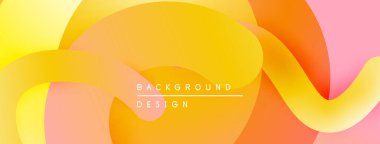 Soyut gradyan şekiller harmanlanarak canlı bir arkaplan oluşturur. Sıcak renkler modern tasarım öğesi sunuyor.