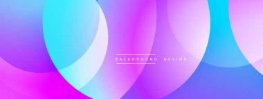 Soyut arkaplan özellikleri üst üste biniyor. Canlı mor, mavi renkler modern tasarım yaratır. Minimalist metin arkaplan tasarımı okur.