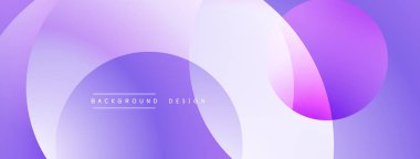 Soyut mor katmanlar dinamik arkaplan yaratır. Yumuşak eğimler, akışkan şekiller modern tasarım elementlerini akla getiriyor. Mevcut en küçük metin.