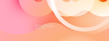 Soyut akışkan şekiller, yumuşak eğimler. Şeftali, pembe renkler modern arkaplan tasarımı yaratır. Minimalist estetik, pürüzsüz geçişler görünür..