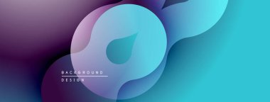 Soyut sıvı şekiller, canlı renklerin karışımı. Modern tasarım, pürüzsüz eğimler dinamik kompozisyon yaratır. Arkaplanda metin ögeleri.