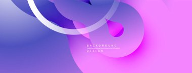 Soyut sıvı şekiller, canlı mor renkler, pürüzsüz gradyanlar. Arkaplan, sunum ve dijital sanat için modern tasarım ögesi.