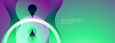 Soyut sıvı şekilleri, canlı gradyanlar. Modern tasarım, pürüzsüz geçişler, gök mavisi mor renkler dinamik görsel efekt yaratır.