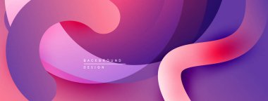 Soyut sıvı şekiller, canlı renklerin karışımı. Modern tasarım, pürüzsüz eğimler dinamik kompozisyon yaratır. Arkaplanda hareket ve enerji var..