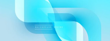 Soyut mavi arkaplan. Pürüzsüz şekiller, dinamik görsel efektler yaratır. Işık eğimleri derinlik ve modern tasarım öneriyor.