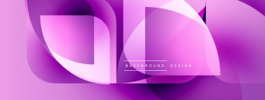 Soyut mor tasarım. Pürüzsüz akış şekilleri dinamik görsel efektler yaratır. Çeşitli projeler için modern arkaplan.