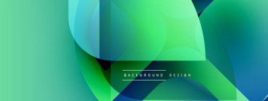 Soyut gradyanlar, akan şekiller modern görseller yaratır. Teal, yeşil renkler kompozisyona hakim. Minimalist metin mevcut.