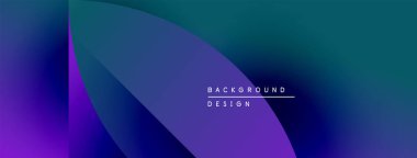 Soyut eğim arkaplanı. Mor, mavi renkler düzgün bir şekilde harmanlanır. Metin kaplamalı minimalist tasarım. Modern estetik, temiz çizgiler sunar.