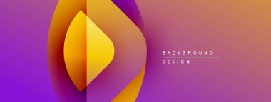 Soyut eğim arkaplanı. Mor, turuncu, sarı renkler düzgün bir şekilde harmanlanır. Dijital projeler için modern tasarım ögesi.