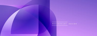 Soyut mor tasarım. Üst üste binen şekiller dinamik görsel efekt yaratır. Geçmişe uygun modern, temiz estetik..