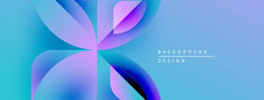 Soyut çiçek tasarımı. Mavi, mor renkler harmanlanarak, dinamik görsel efekt yaratır. Çeşitli projeler için modern arkaplan.
