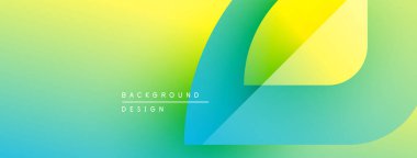 Kademeli arkaplan dalgalı şekiller, sarıdan turkuaz renklere. Metin elementleri arka plan tasarımlı minimalist tasarım. Modern estetik.