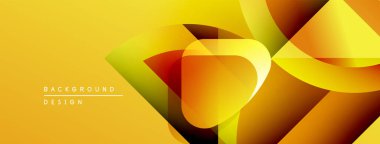 Soyut geometrik şekiller, canlı sarımsı renkler, modern tasarım. Pürüzsüz gradyanlar dinamik görsel efekt yaratır. Arkaplan dokusu belirgin.