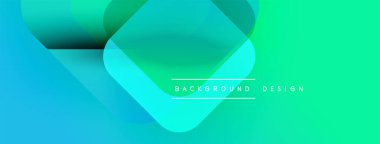 Soyut gradyan şekiller örtüşüyor ve canlı bir görsel etki yaratıyor. Sancaklar, sunumlar ve web siteleri için modern tasarım uygun. Yumuşak renk geçişleri mevcut.