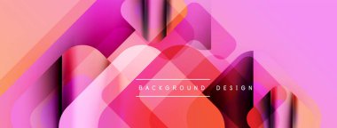 Soyut sıvı şekilleri örtüşür, canlı gradyanlar yaratır. Pembe, turuncu, mor renkler tasarımda baskın. Modern, dinamik kompozisyon.