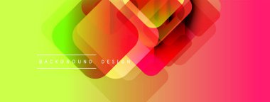 Soyut geometrik şekiller çakışıyor. Değişken eğimler sarıdan kırmızıya dönüşür. Modern tasarım elementleri dinamik görsel efekt yaratır.