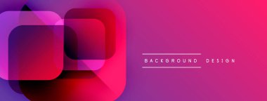 Soyut geometrik şekiller örtüşür, canlı bir değişim etkisi yaratır. Arkaplan ve sunumlar için modern tasarım ögesi.